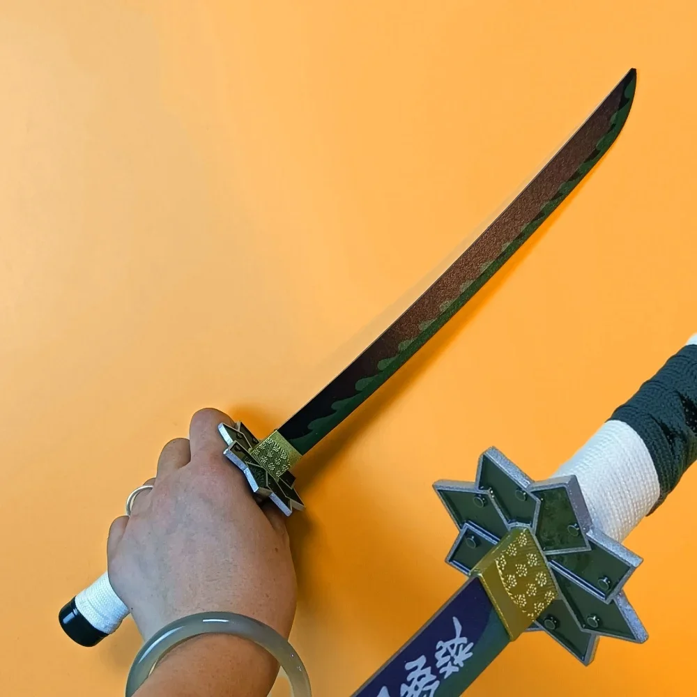 16인치 42cm 카타나 애니메이션 코스프레 소품 닌자 칼 플라스틱 칼 닌자 진짜 일본 카타나 사무라이 검 무딘 장난감 선물