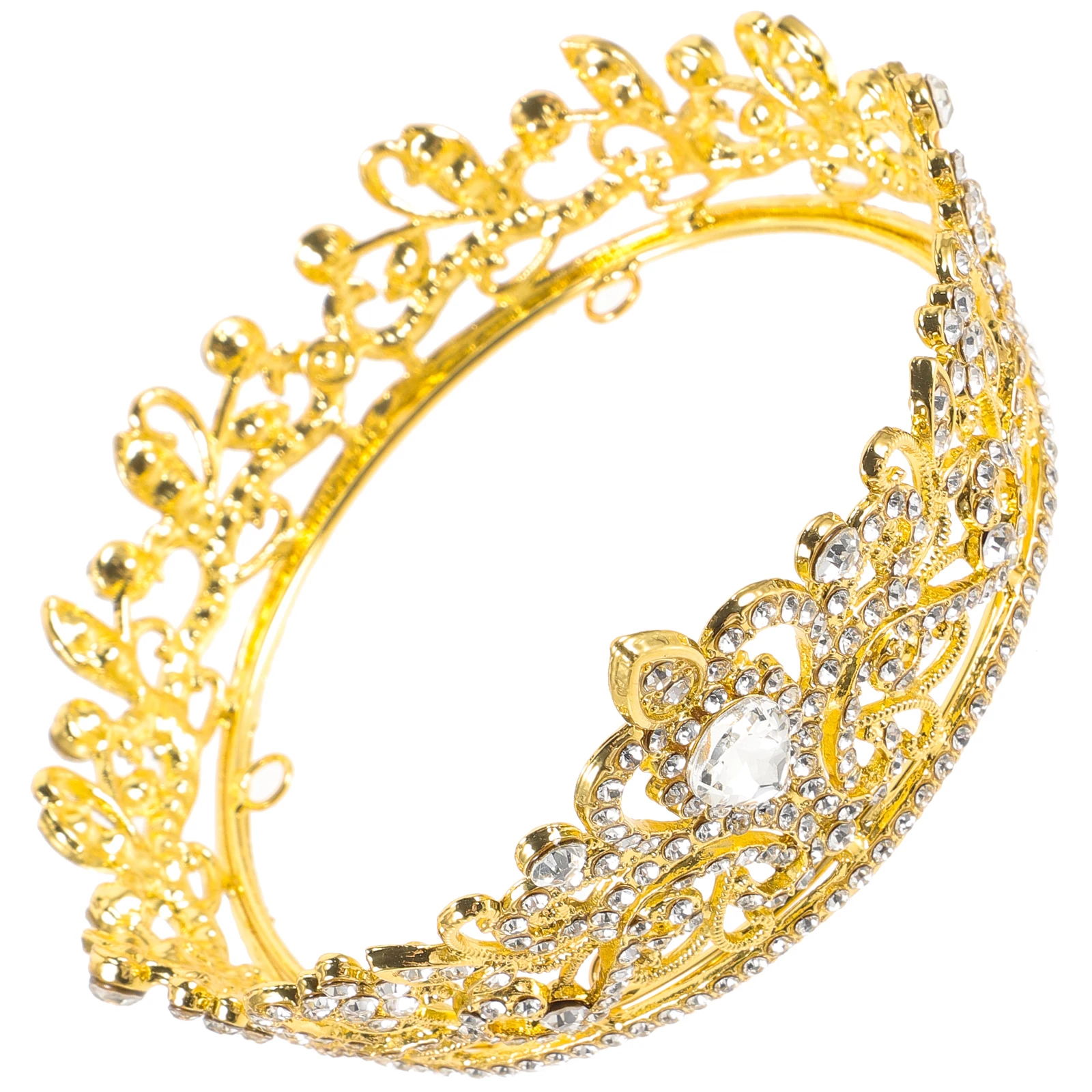 

Elegant Bridal Tiara Crown Women Wedding Hair Accessories Lightweight Durable Side Combs Fixation Prom Dancing Engagement Soiree