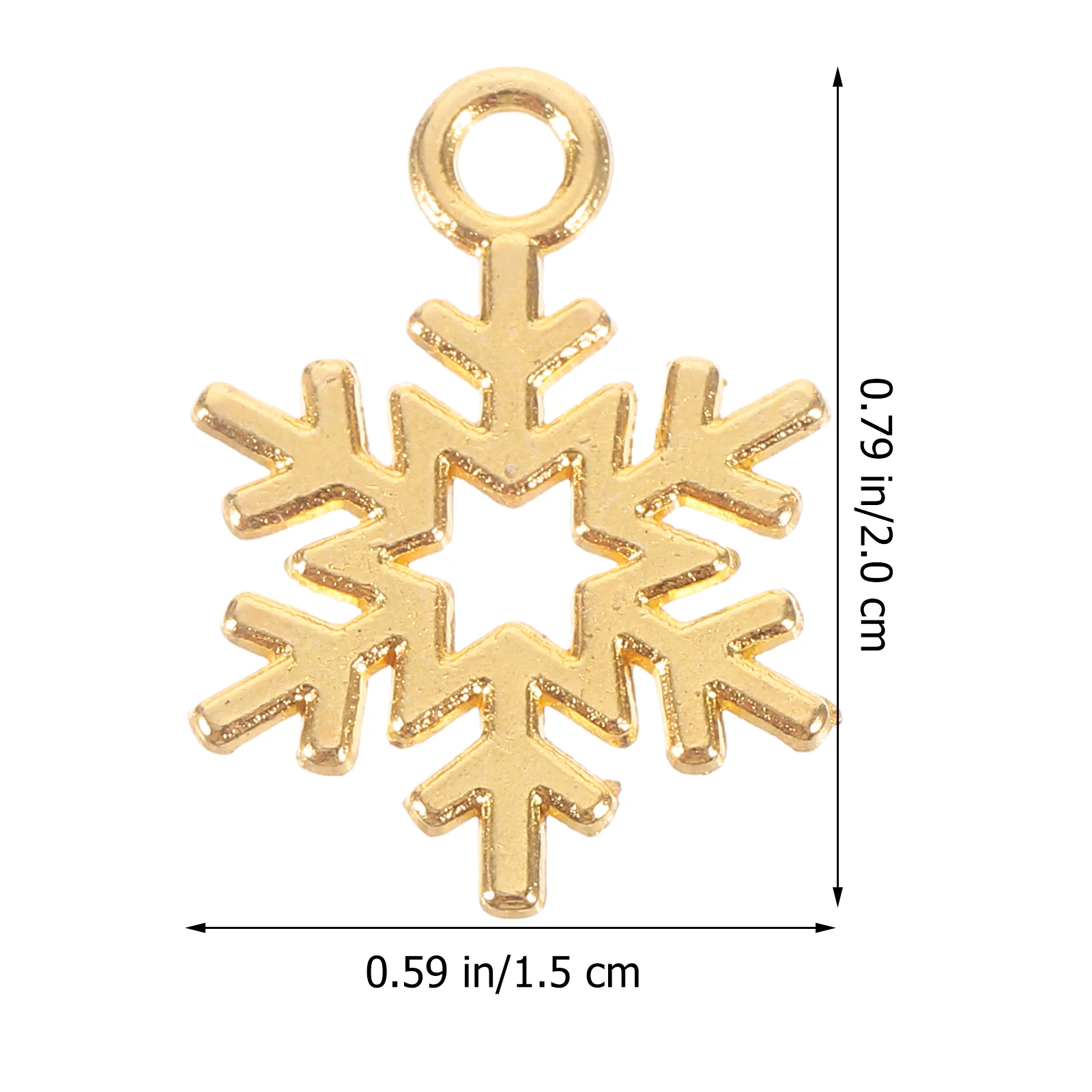 100 قطعة ندفة الثلج سحر سبائك النتائج مجوهرات DIY اكسسوارات لعيد الميلاد أقراط قلادة سوار صنع