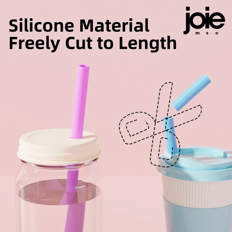 joie Unicorn Silicone Straws 6pc Food Grade Reusable Baby Water Pipe Cute Straw Eco-friendly BPA FREE