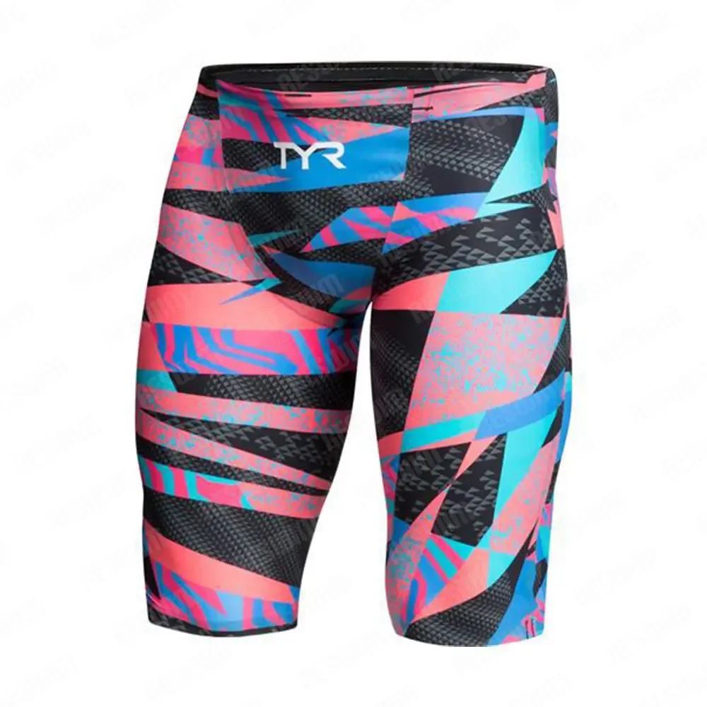 Summer Swimming Trunks Mens Swim Jammer Swimsuit Tights Shorts  Quick Dry Sports Beach Swim Endurance Training Surfing Pants