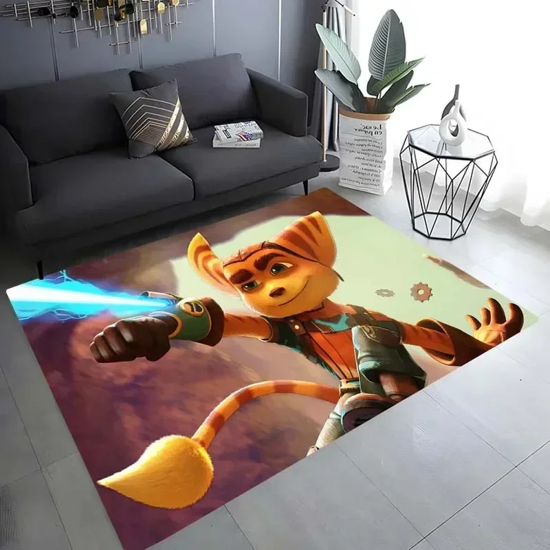 Ratchet & Clank game printing carpet  living room bedroom home decor garden lawn mat bathroom kitchen carpet birthday gift