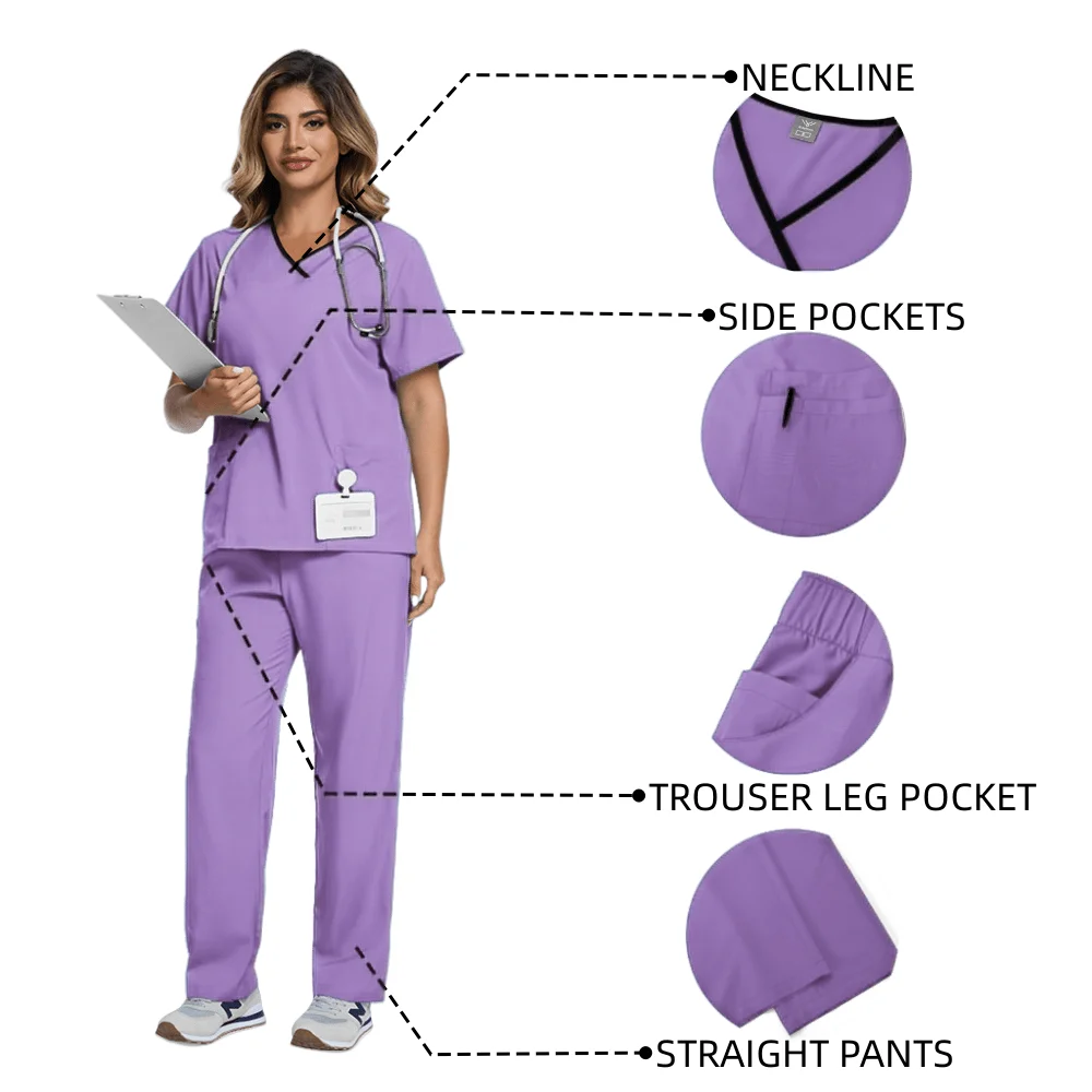 

Upgrade Your Beauty Salon Look Women's and men's Short-Sleeved Gowns - Perfect for On-the-Job Comfort