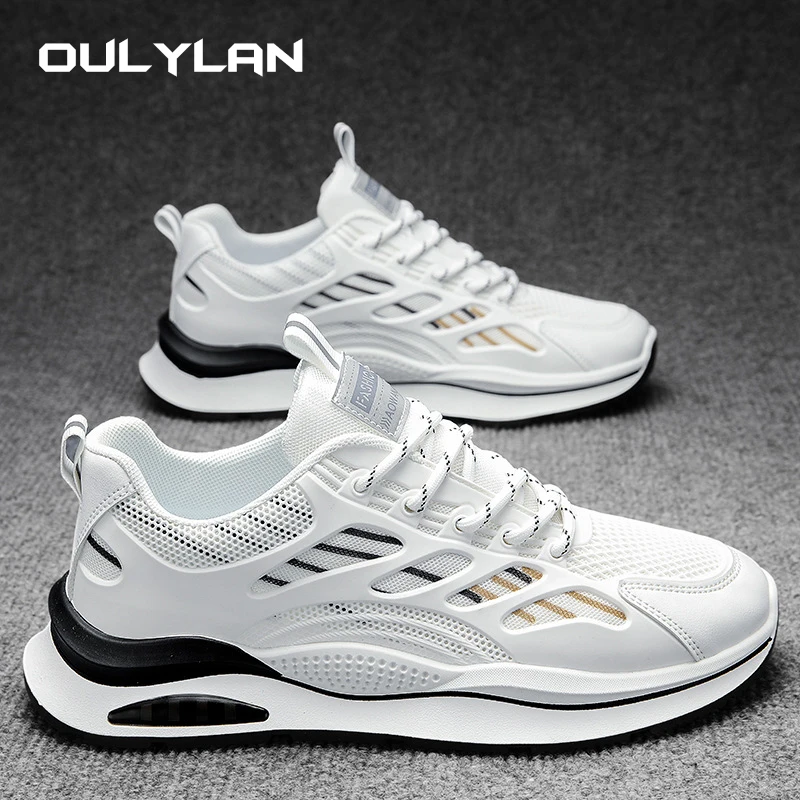 Men's Casual Running Shoes Outdoor Mesh Breathable Sneakers for Mens 2024 New Male Lightweight Shock Absorption Sports Shoes