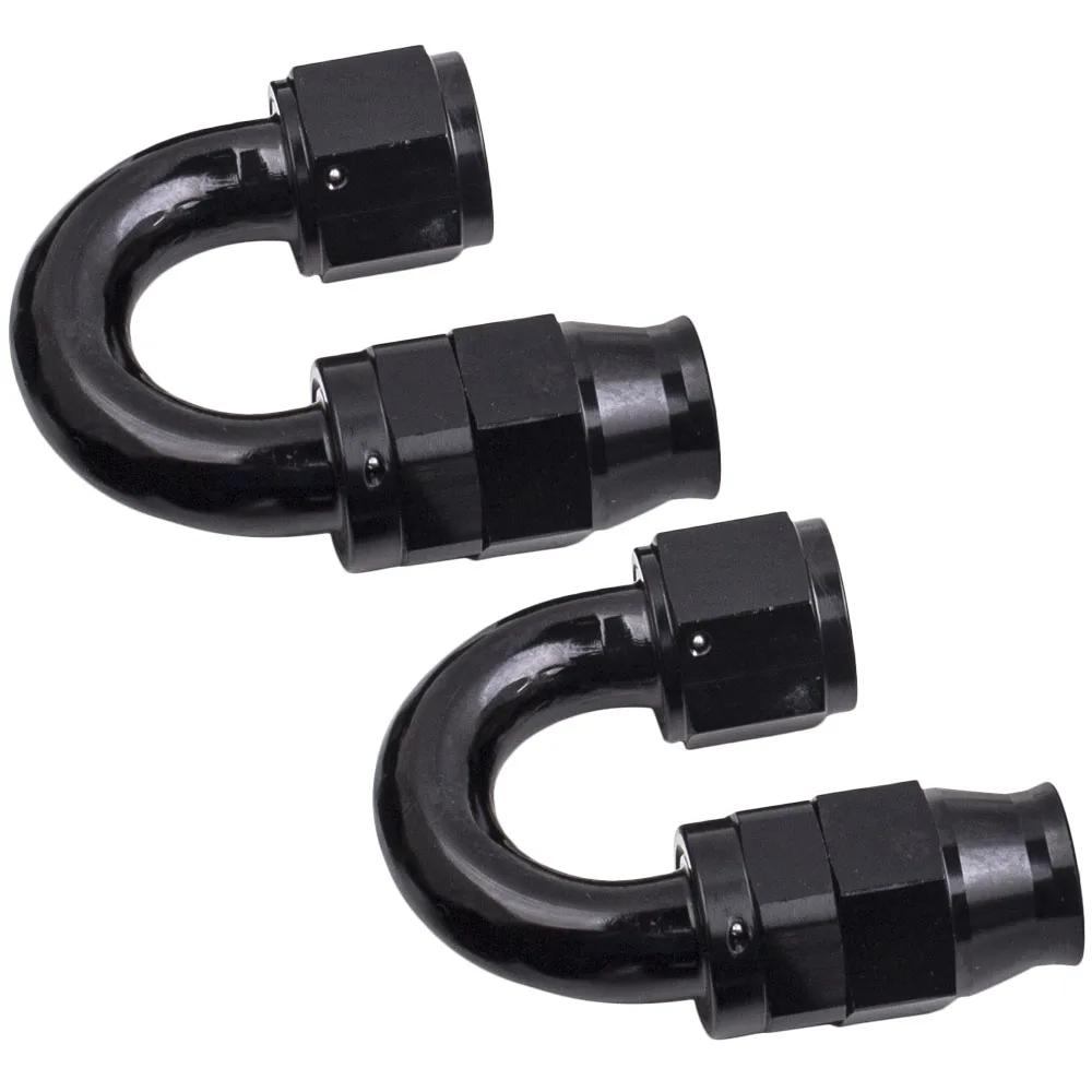 Brandneues 20 FT PTFE Kraftstoffschlauch-Ölleitungskit mit AN10 Schlauchanschluss Schwarz – Detail 5