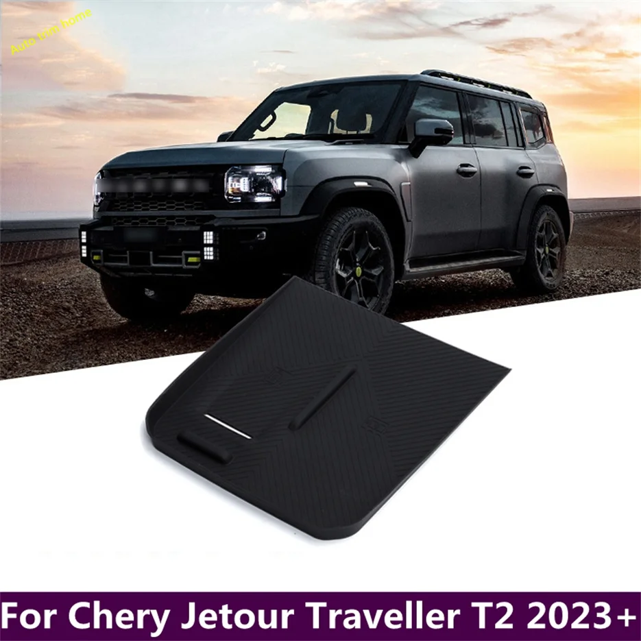 

Wireless Phone Charging Decoration Silicone Non-slip Anti-Skid Pad Car Silica gel Cover For Chery Jetour Traveller T2 2023 2024