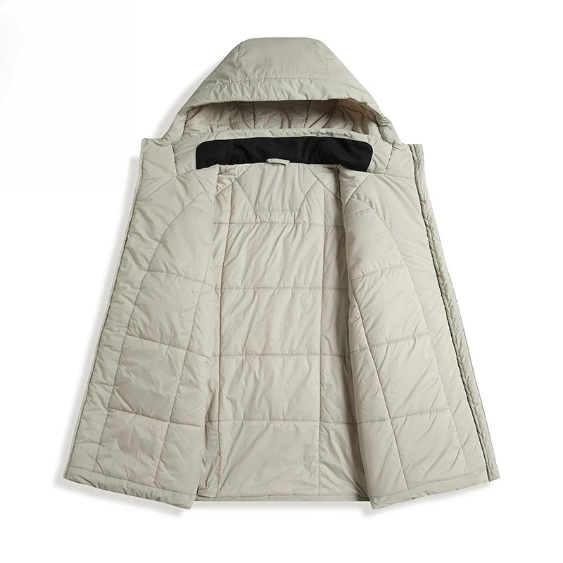 Mens Padded Jacket Waterproof Outdoor Camping Windproof Warm Parka Comfort Lightweight Skiing Thick Warm Winter Padding Coat