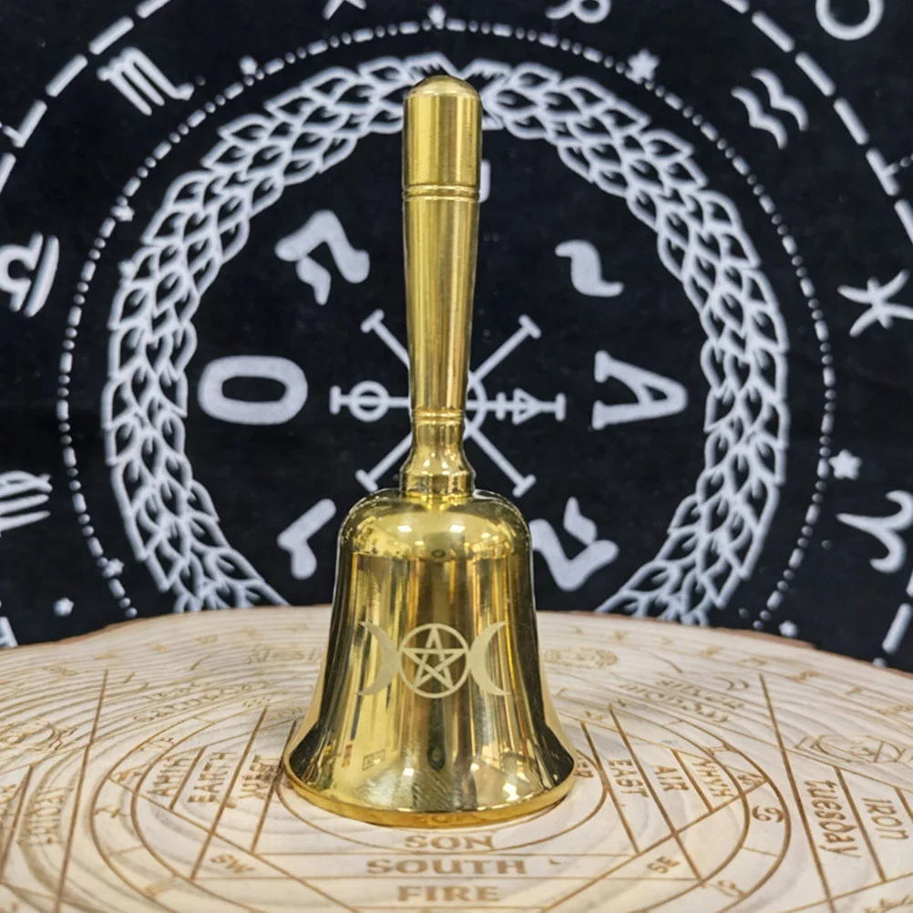 Wiccan Supply Mini Altar Bell Vintage Decor Multifunction Tarot Handheld Wedding Ceremony Decorations