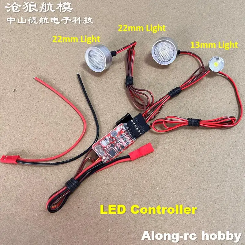 Pièces d'avion de loisir RC, luminosité réglable, contrôleur de feux de Navigation, lumière 13mm 22mm pour bricolage, modèle d'avion de mise à niveau