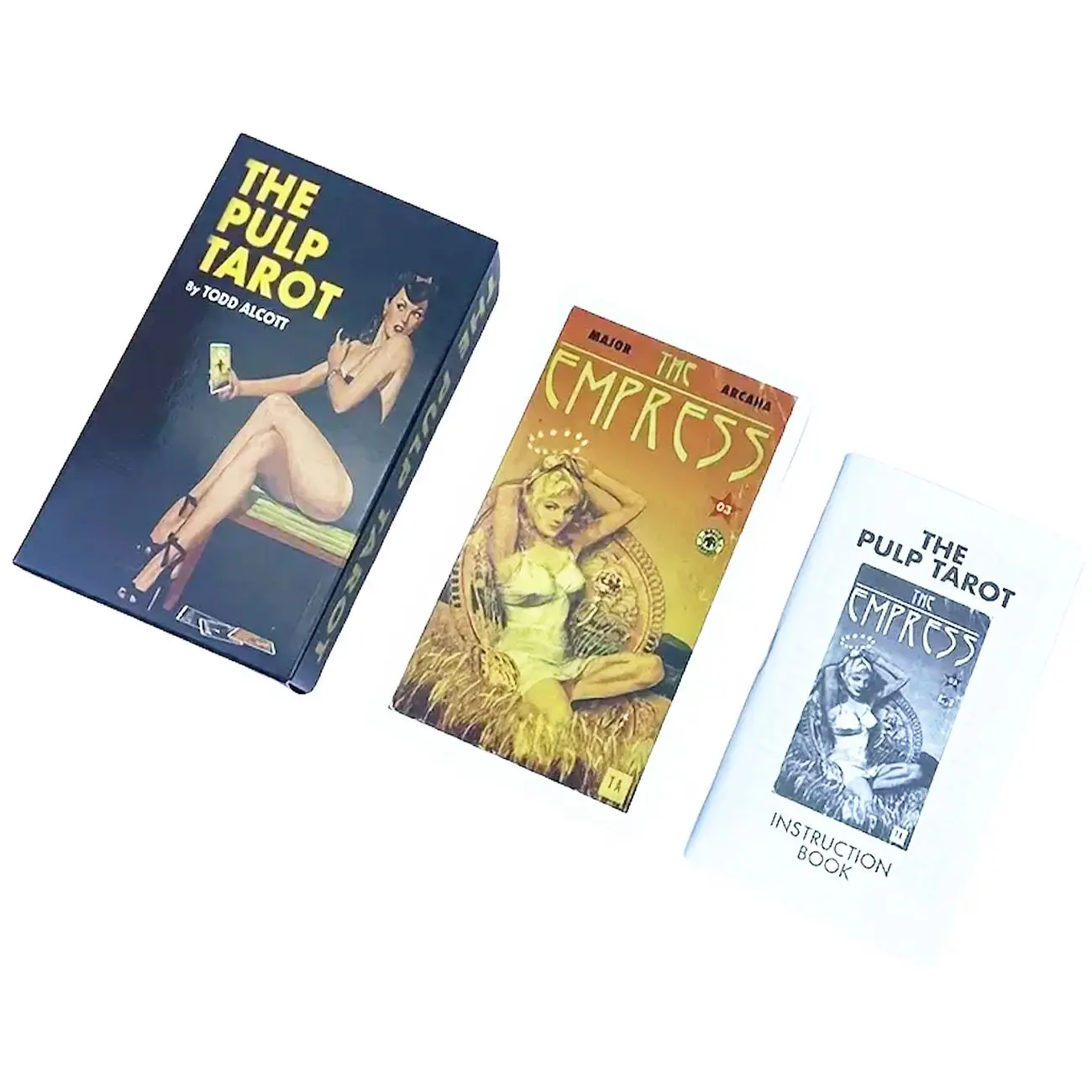 78 carte dei tarocchi in polpa da 12 x 7 cm con libretto Set di carte retrò vintage Carte da gioco per feste di Halloween e Natale