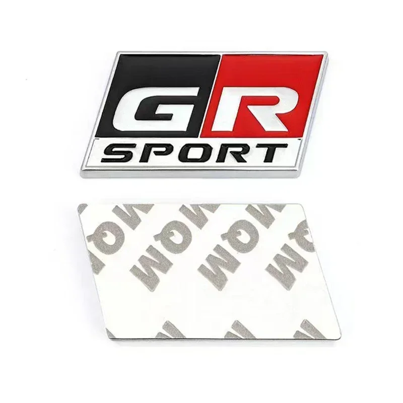 3D Metal Logo GR Sport Badge Trunk Car Sticker For Toyota RZ RC RS YARiS Corolla CHR Harrier Camry GR SPORT Emblem Accessories