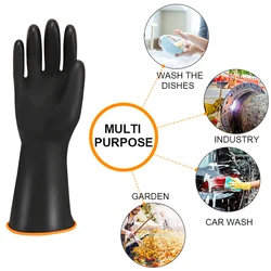 1PCS Work Safety Gloves Rubber Gloves Heavy Duty Chemical Resistant Acid Oil Resistant Latex Gloves For Home kitchen accessories