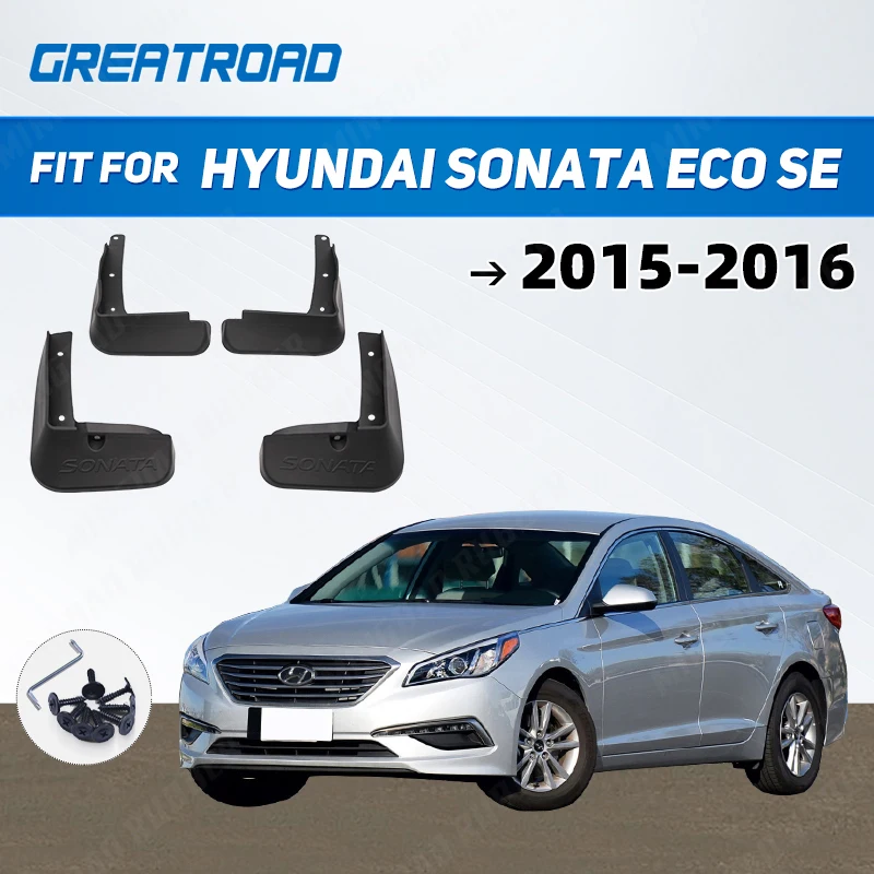 

OE Styled Molded Car Mud Flaps For Hyundai Sonata ECO SE 2015 2016 Mudflaps Splash Guards Flap Mudguards Accessories Car Styling