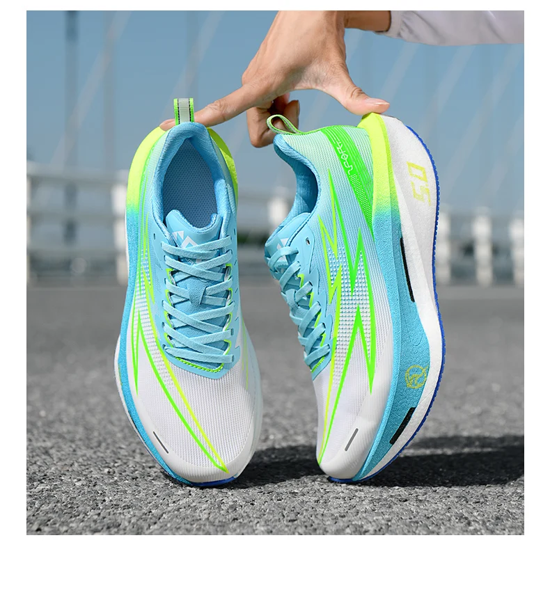Laufschuhe mit Carbonplatte Spezial-Marathon-Schuhe für Herren Atmungsaktive Leichte Bequeme Rutschfeste Sneaker für Damen – Detail 15