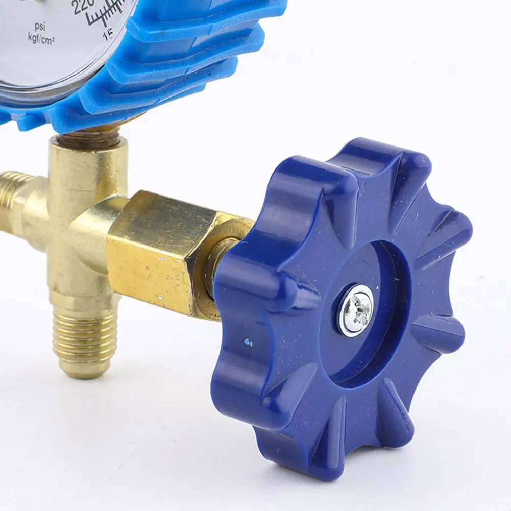 Manomètre de remplissage de climatiseur automobile pour réfrigérants R22 R134, vanne de mesure de fluorure, jauge de pression de réfrigérant