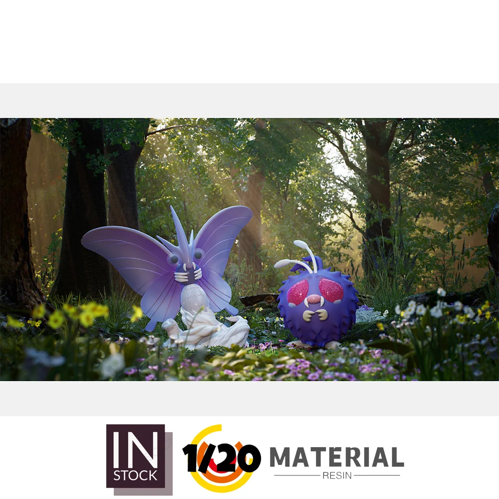 [IN STOCK]  1/20 Resin Figure [MEGAZZ] - Venonat & Venomoth