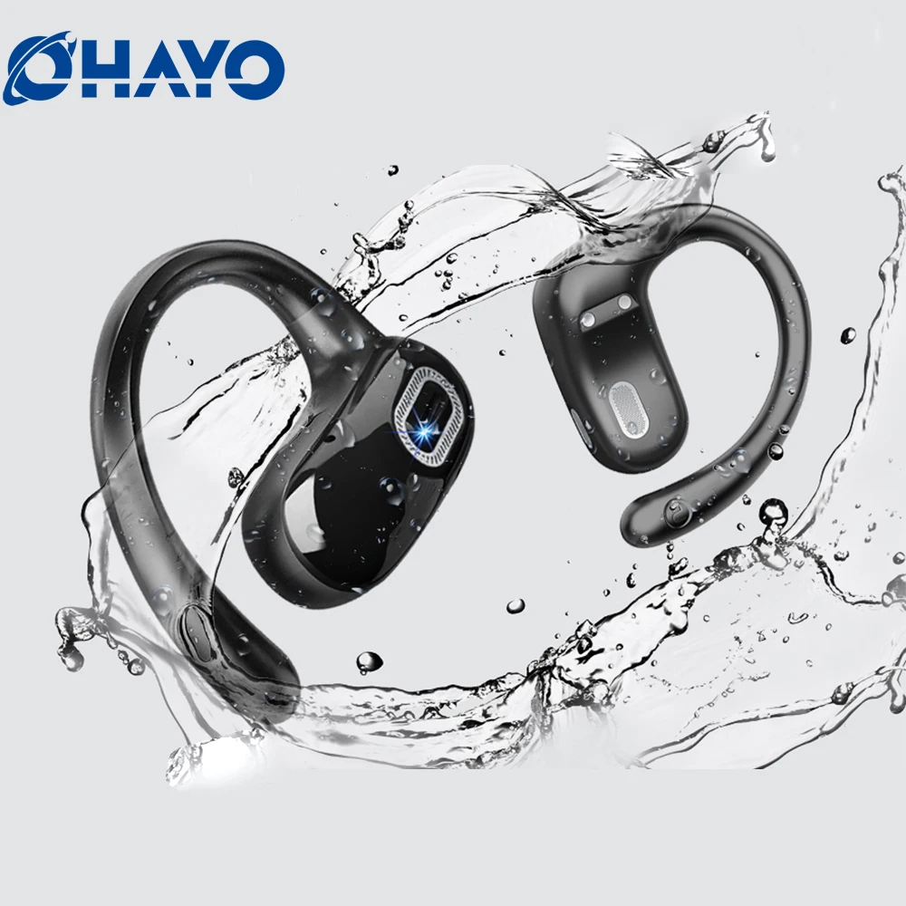 OHAYO Open Ear Earbuds Bluetooth 5.4 Sport Wireless Headphones 40Hrs Playtime Ear Buds Over Ear with Microphone IPX6 Sweatproof — product photo 1 of 1