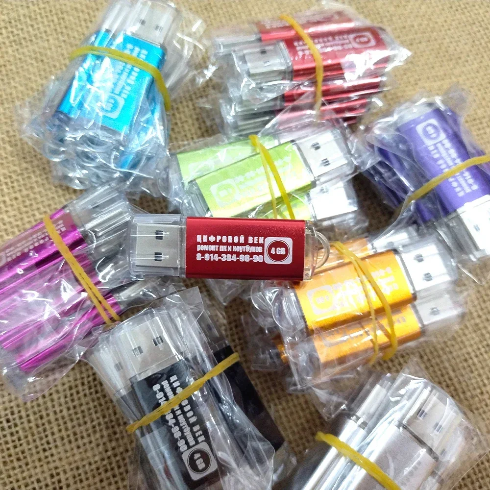 100개/묶음 무료 로고 금속 USB 플래시 드라이브 128GB 64GB 32GB 8GB 4GB 메모리 플래시 USB 스틱 펜 드라이브 128MB 512MB 펜드라이브 2.0