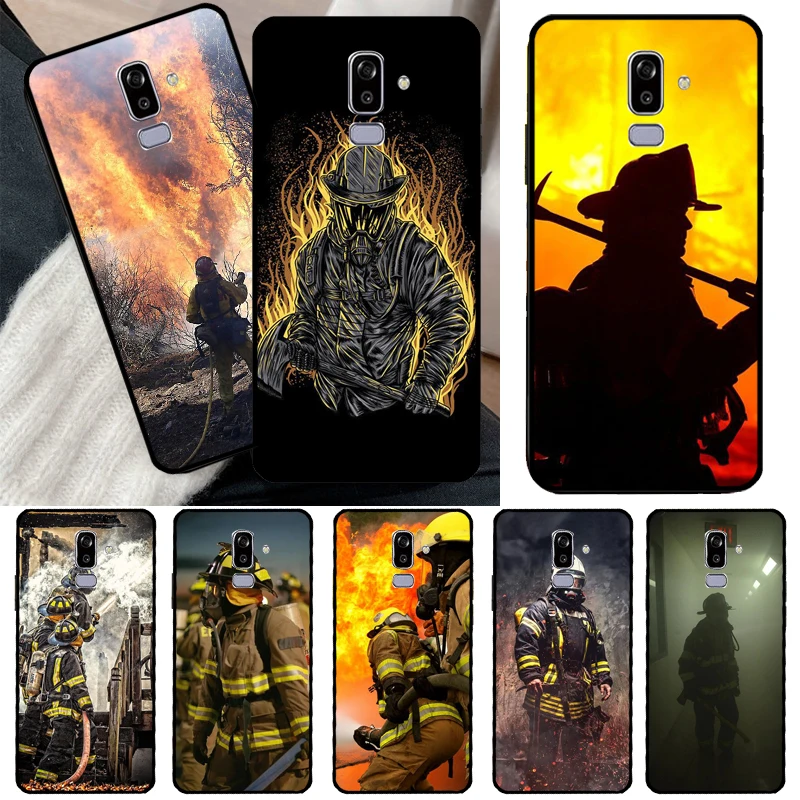 Firefighter Heroes Fireman Case For Samsung Galaxy J7 J5 J3 2016 J1 A3 A5 2017 A6 A8 J4 J6 Plus A9 2018 Cover Coque