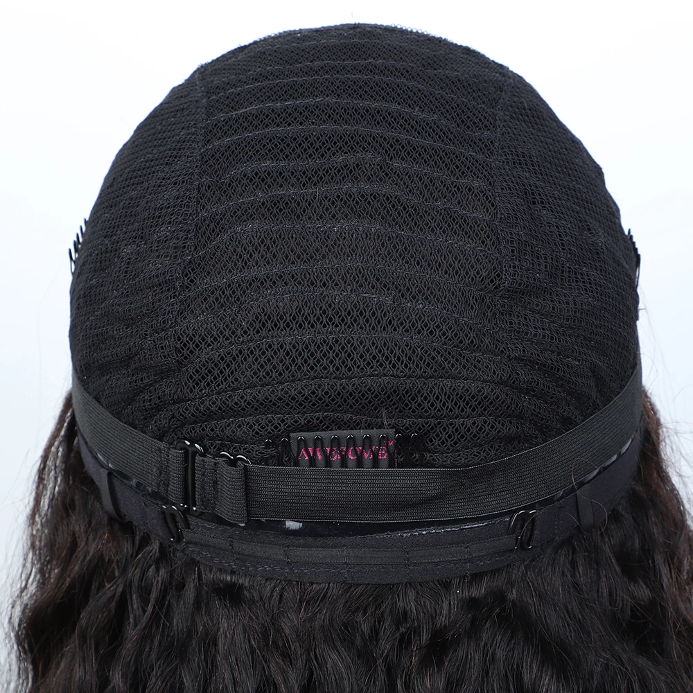 أنيق جيري مجعد U جزء باروكة من شعر طبيعي 100% بيرو غريب شعر مستعار مجعد مع حافة سلس ترقية U جزء شعر مستعار ترقية الخامس جزء شعر مستعار