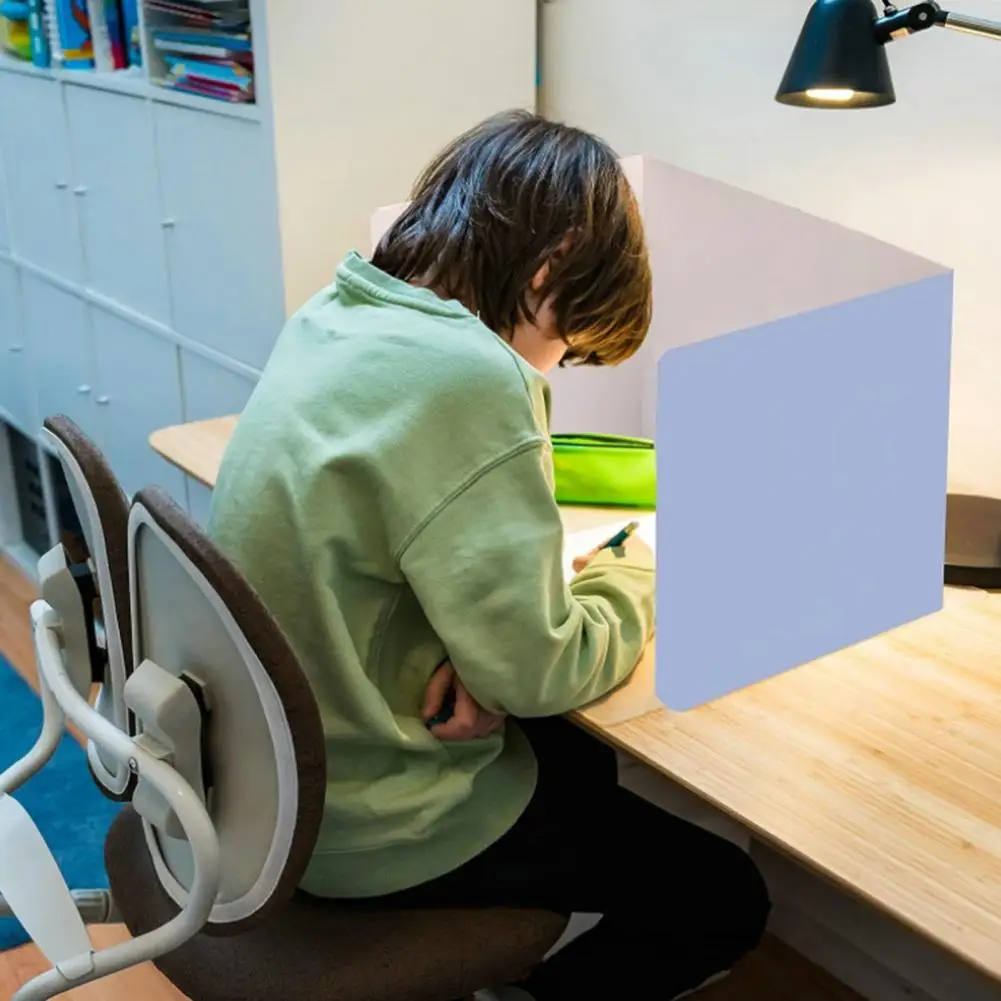 Suministros de organización para el aula, divisores de escritorio coloridos y fiables para el aula, que mejoran la privacidad del estudiante, con prueba de estudio
