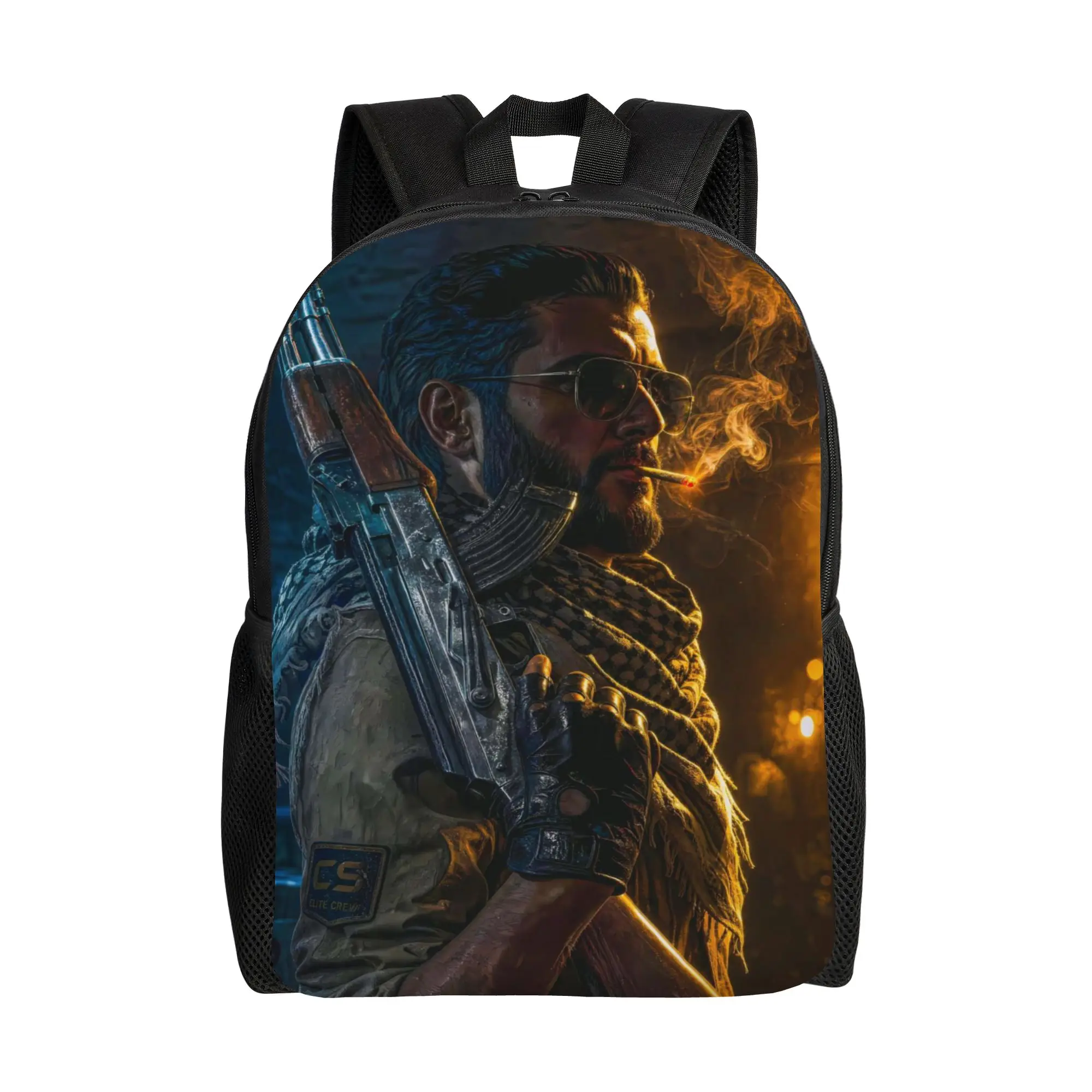 Handbag Back to school season CS2 Armed Soldier Gaming Character Art  Light Backpack