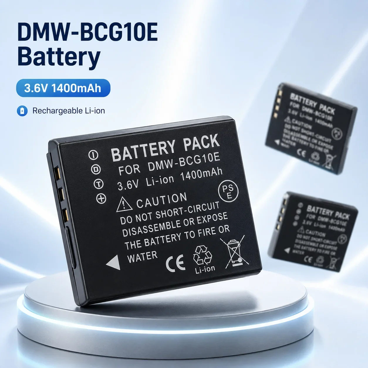 1400mAh 3.6V Battery DMW-BCG10 For Panasonic Lumix DMC-TZ10 DMC-TZ18 DMC-ZS1 ZR3 ZS3 ZS5 ZS7 ZS20 DMC-ZS1 DMC-ZS10 DMC-ZS19