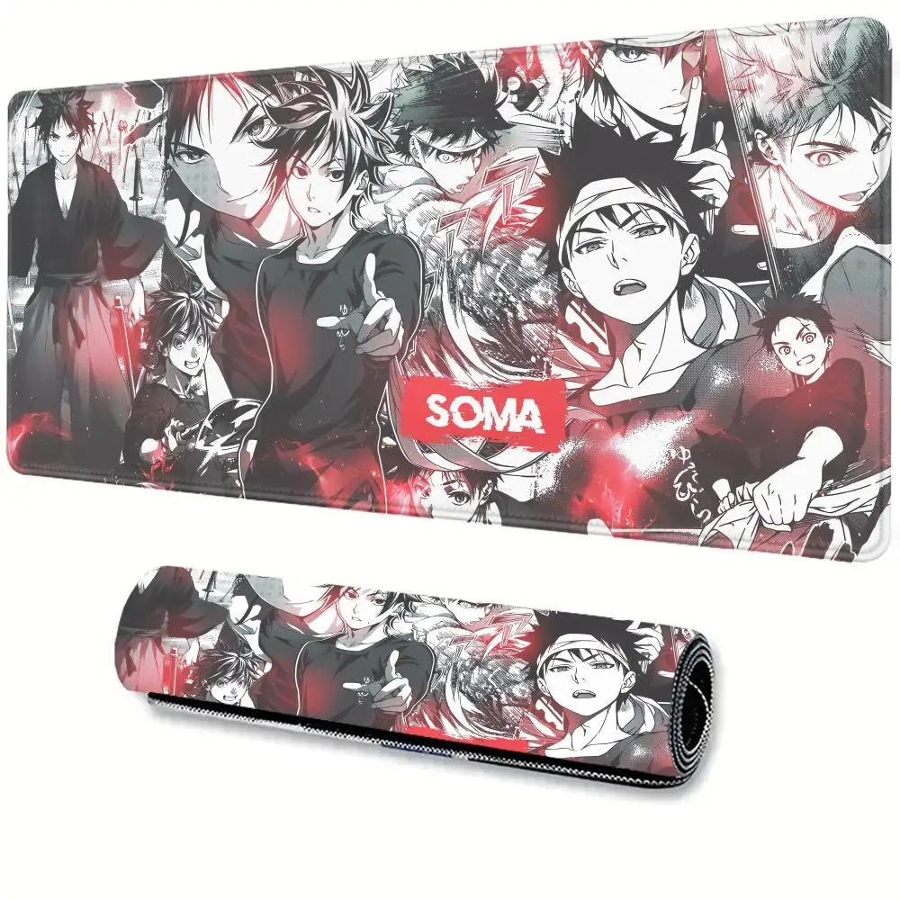 Alfombrilla de ratón de Anime Food Wars Shokugeki No Soma, alfombrilla de escritorio para Gamer, dispositivo de impresión HD, alfombrilla de escritorio de oficina