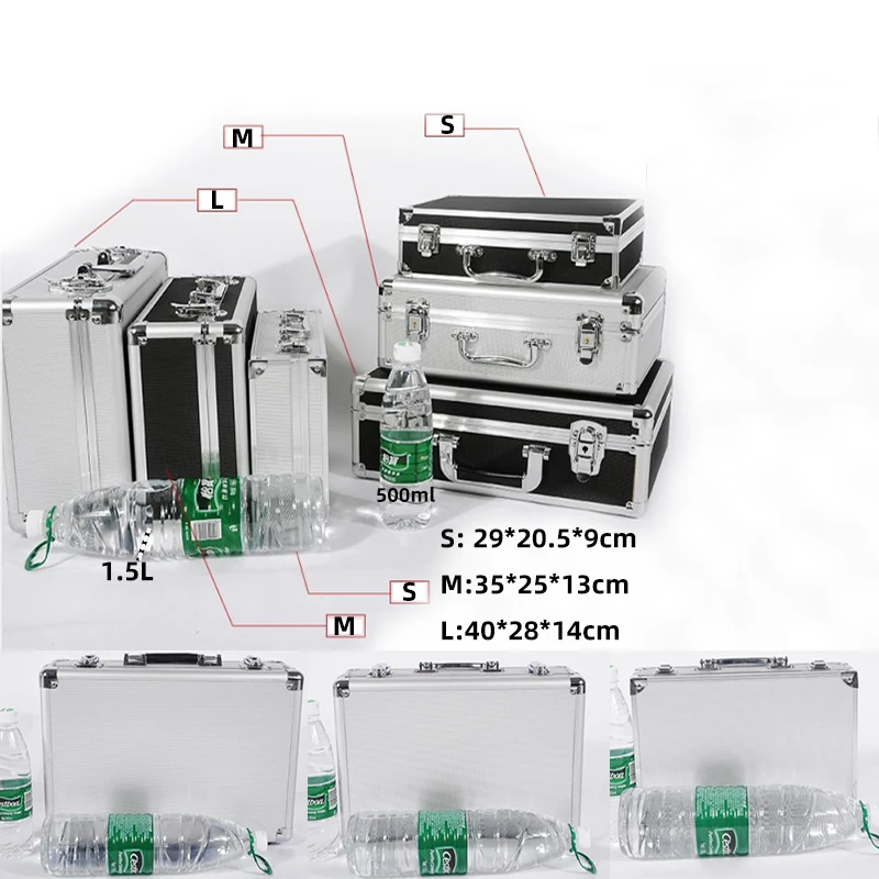 Maleta protectora con marco de aleación de aluminio para micrófonos, bolsa de almacenamiento de tarjeta de sonido para accesorios de cámaras