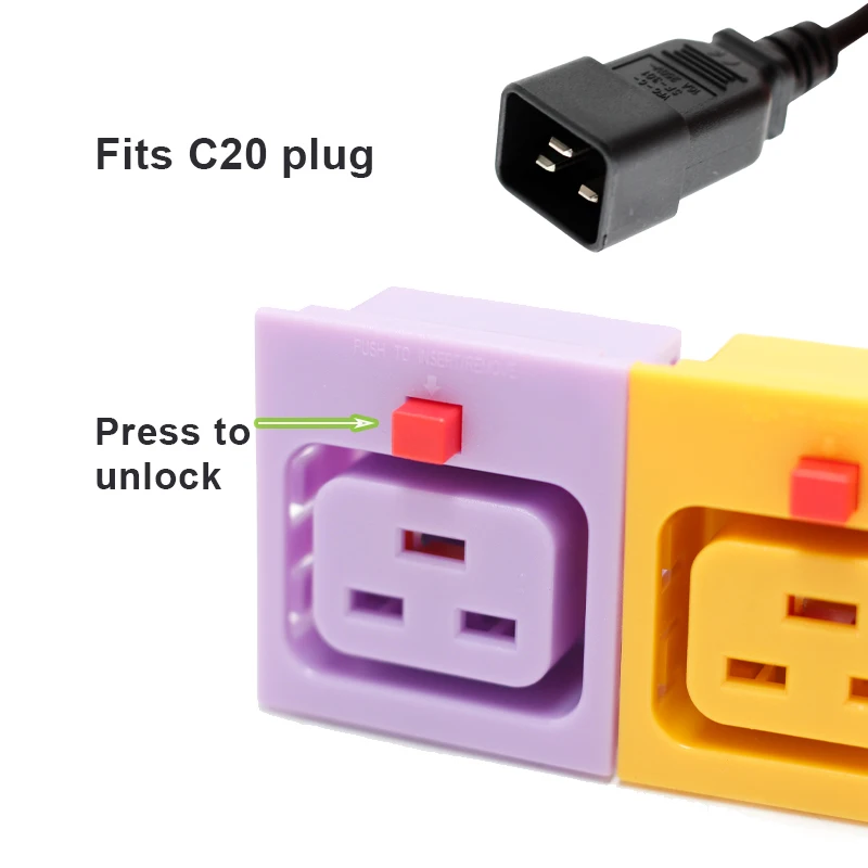 CE approval IEC 320 C19  pdu receptacle lockable outlet power socket