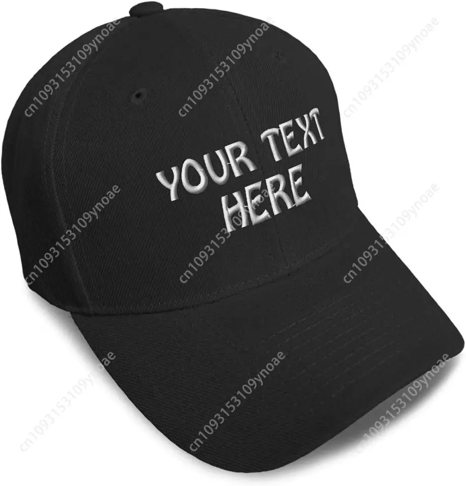 

Baseball Cap Custom Personalized Text Dad Hats For Men & Women Strap Closure Men Woman Outdoor Casual Party Headwear Unisex