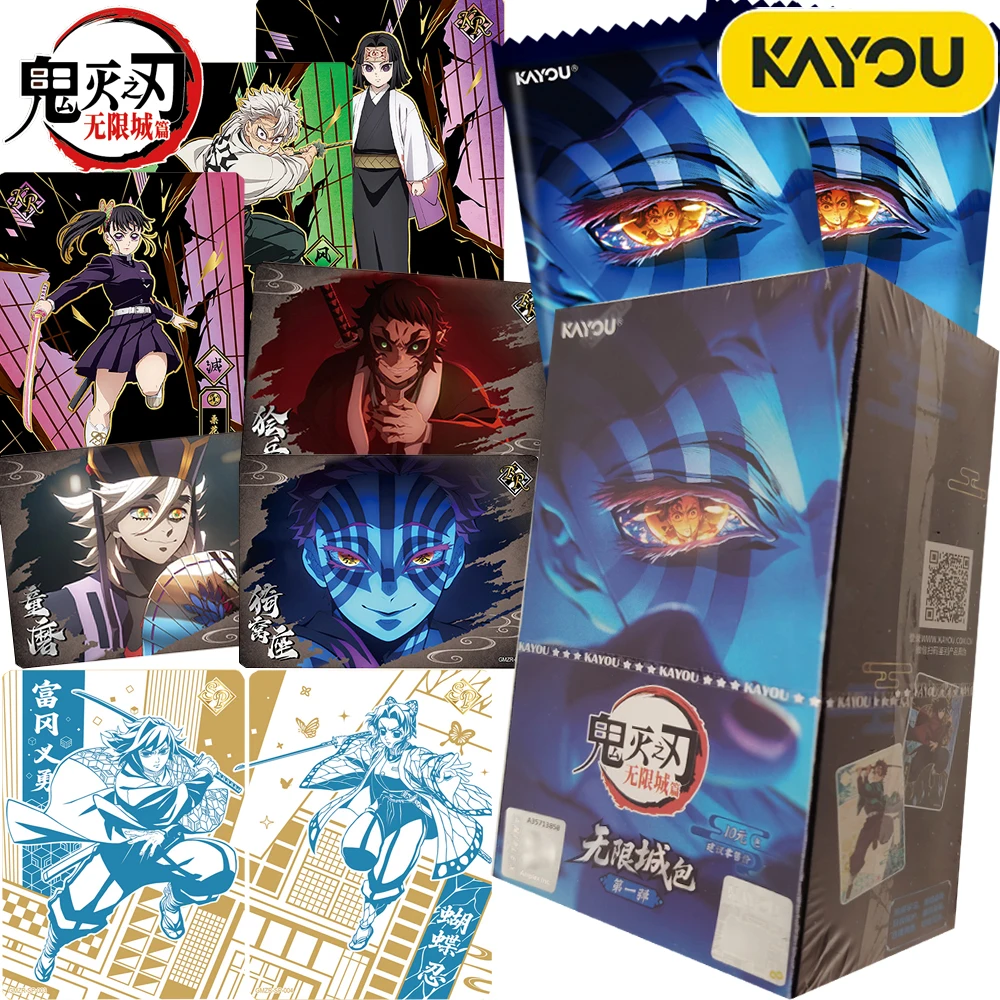 

Genuine Official Kayou Demon Slayer Anime Character Cards Exciting Plot Close-up Collection Cards Trendy Peripheral Toy Gifts