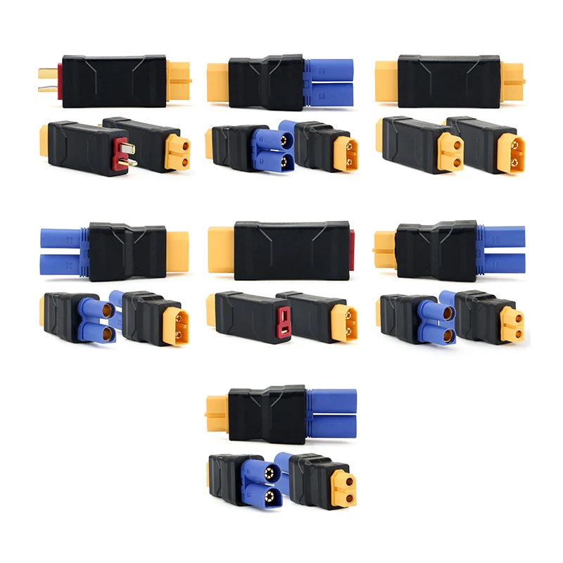 XT60 Stecker/Buchse auf EC5 Stecker/Buchse und T Stecker/Buchse Konvertierungsadapter für RC Lipo Batterie Steuerteile DIY