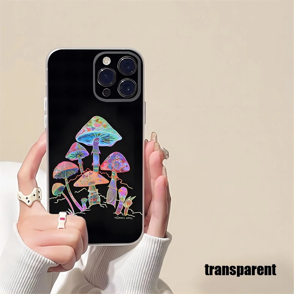 

Trippy Psychedelic Mushrooms Phone Case New 2025 For IPhone 16 15 14 12 13 11 Pro Max Mini X XR XS Gentleman Max 7 8 Plus Transp