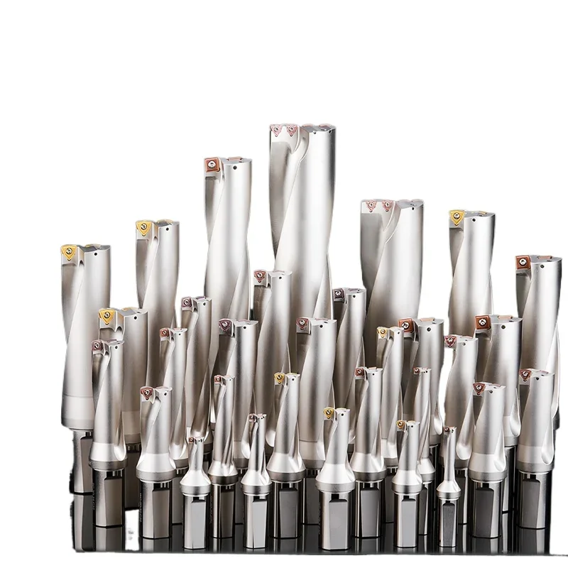 

U drill rod shank lathe u drill turn double flat bottom spwc fast bit violent drilling water jet drill