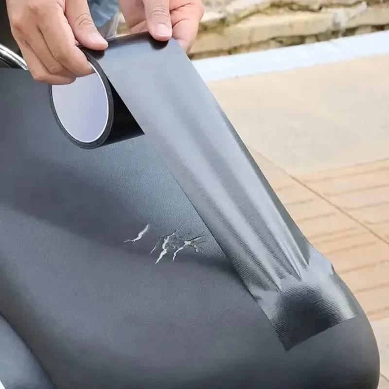 Tecido de couro falso fita adesiva automática sofá assentos de carro bolsas jaquetas móveis sapatos primeiros socorros remendo adesivos tecido sintético