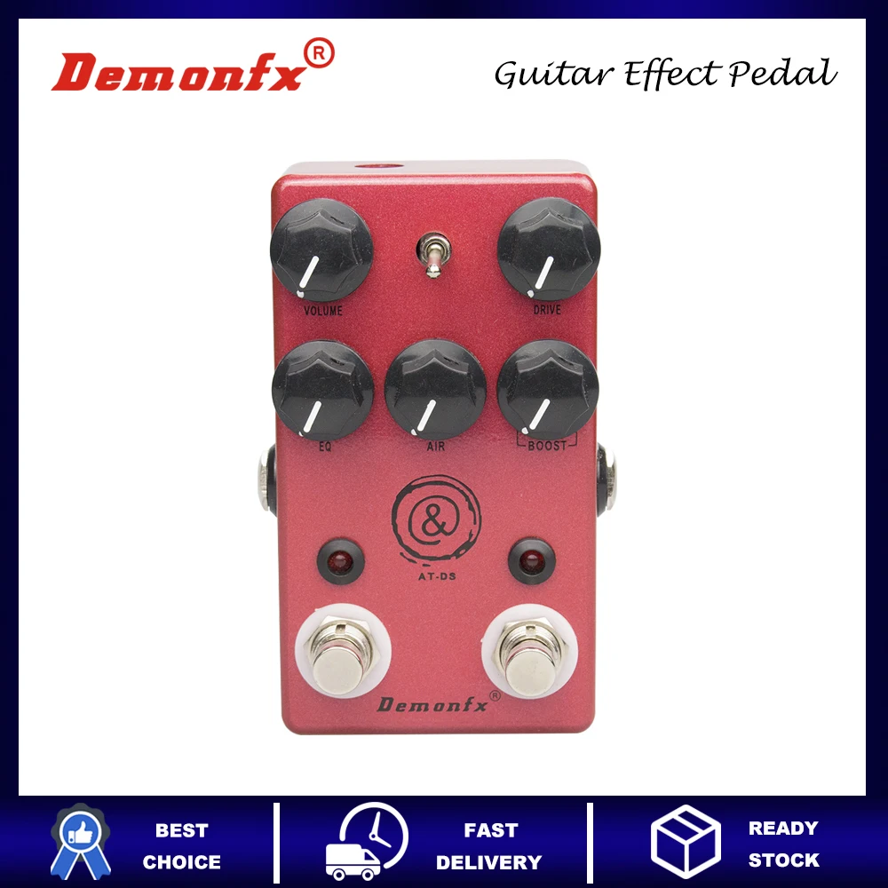 Pedal de efecto de guitarra Demonfx AT-DS efecto Overdrive con True Bypass