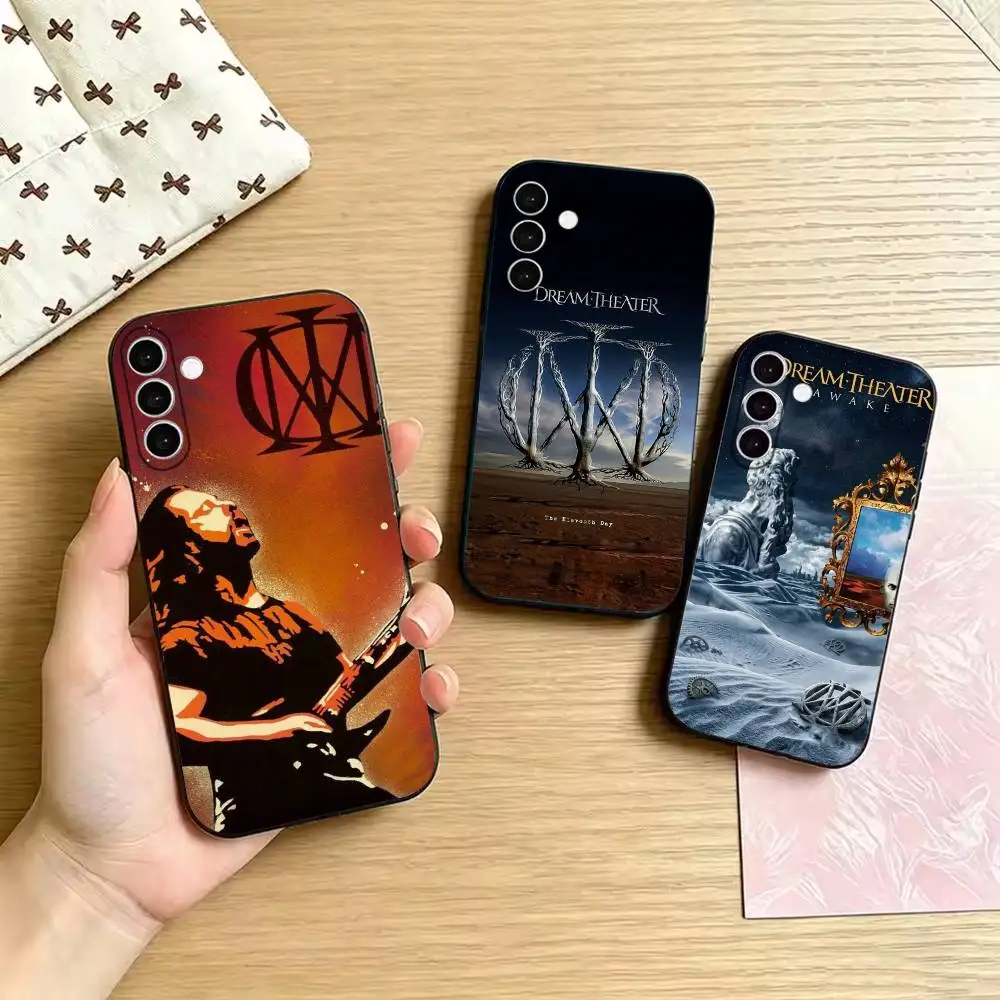 Dream Theater Soft Black Cover, Fit for Samsung Galaxy A02S,A12,A22,A32,A42,A52,A21S,A31,A41,A51,A71,A72,A73,A30S