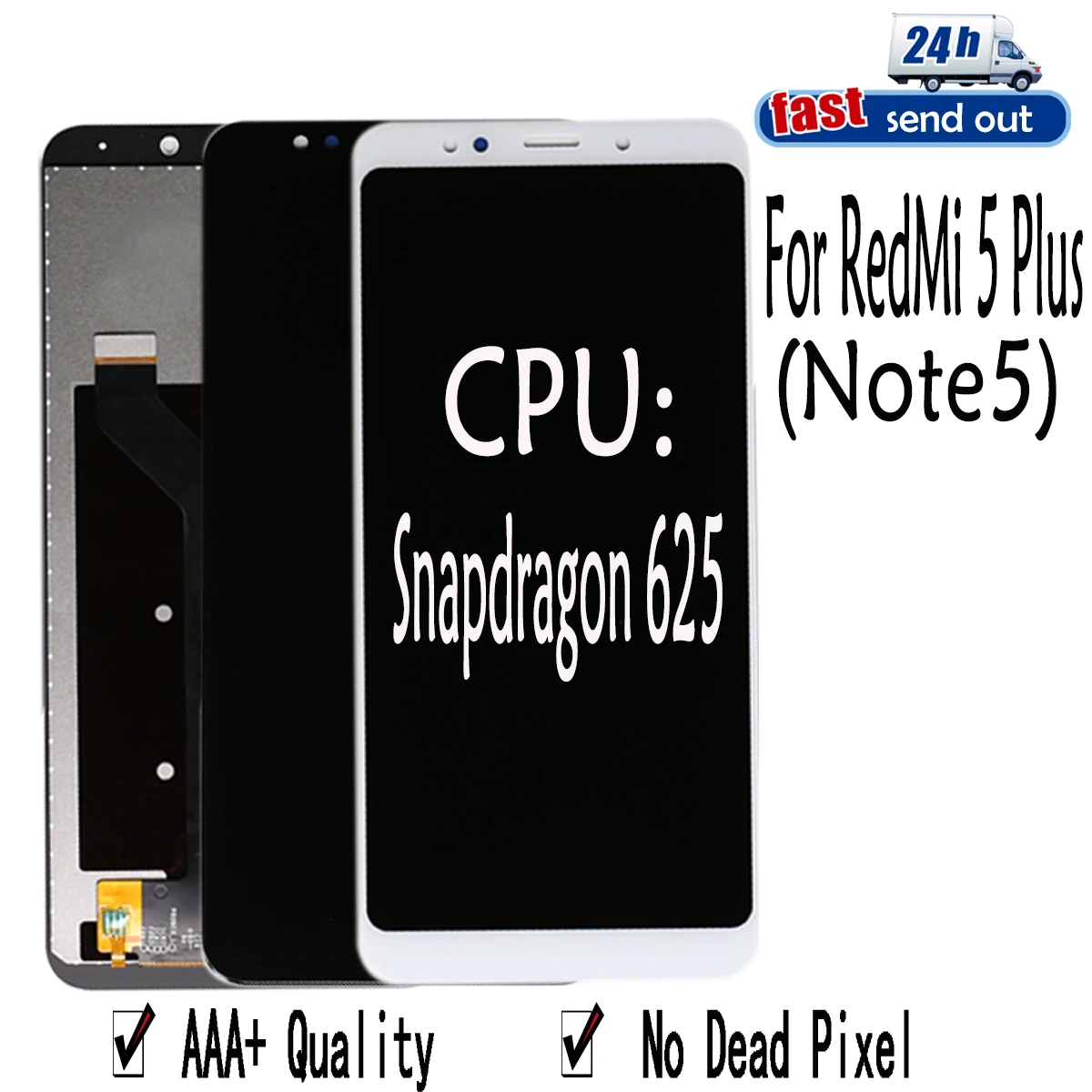 

LCD For Xiaomi Redmi Note 5 LCD Display For Xiaomi Redmi 5 Plus Touch Screen Tested Digitizer Assembly