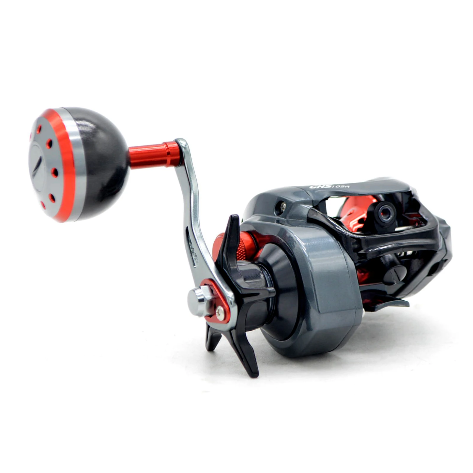 CAMEKOON Low Profile Baitcasting Fishing Reels 9KG Max Drag 7.3:1 Carp Bass LH/RH Wheel Power Handle Baitcaster Saltwater Coil