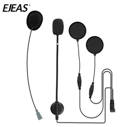 EJEAS 1/2 pz 3.5mm Q2/Q7/V4PLUS/V6PRO casco Moto auricolare Moto cuffie con altoparlante in schiuma microfono auricolare