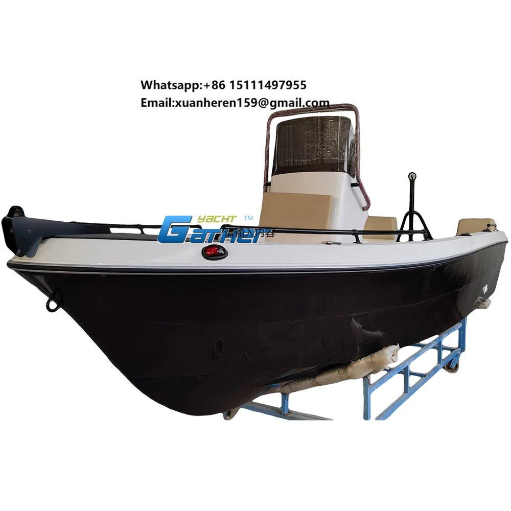 Gather Factory Supply 5m Boat Frp Fishing Boat Center Console Fishing Boat Cheap Prices