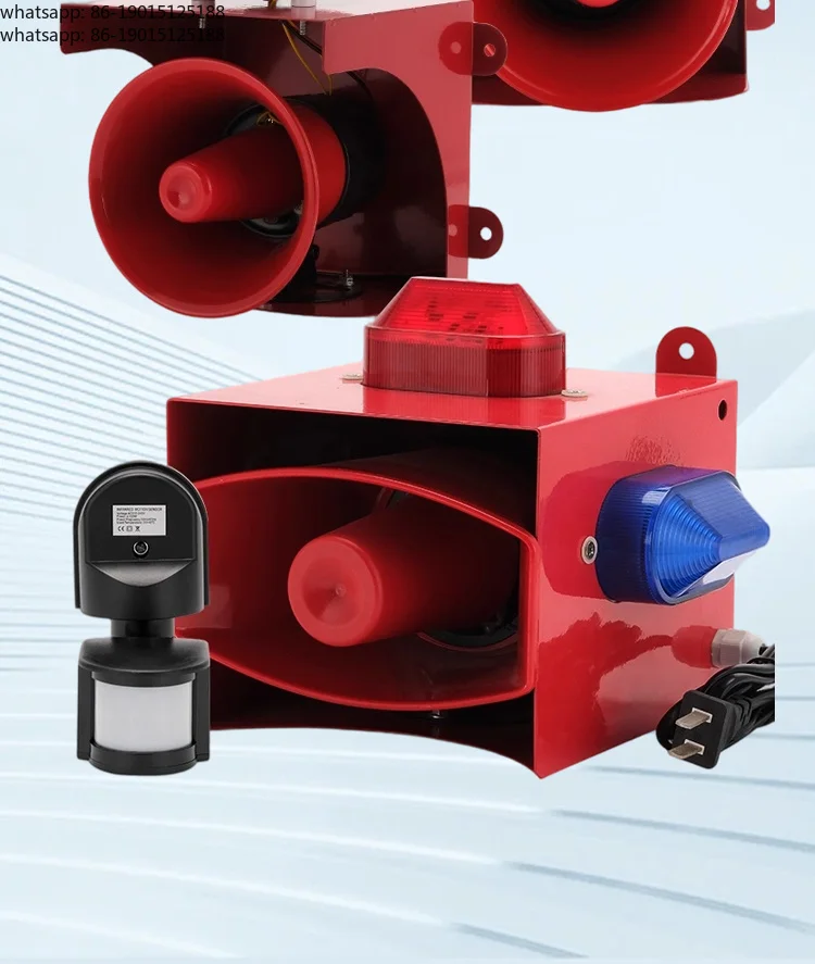 Remote control of safety lights, emergency sound and light system with sound, adjustable volume