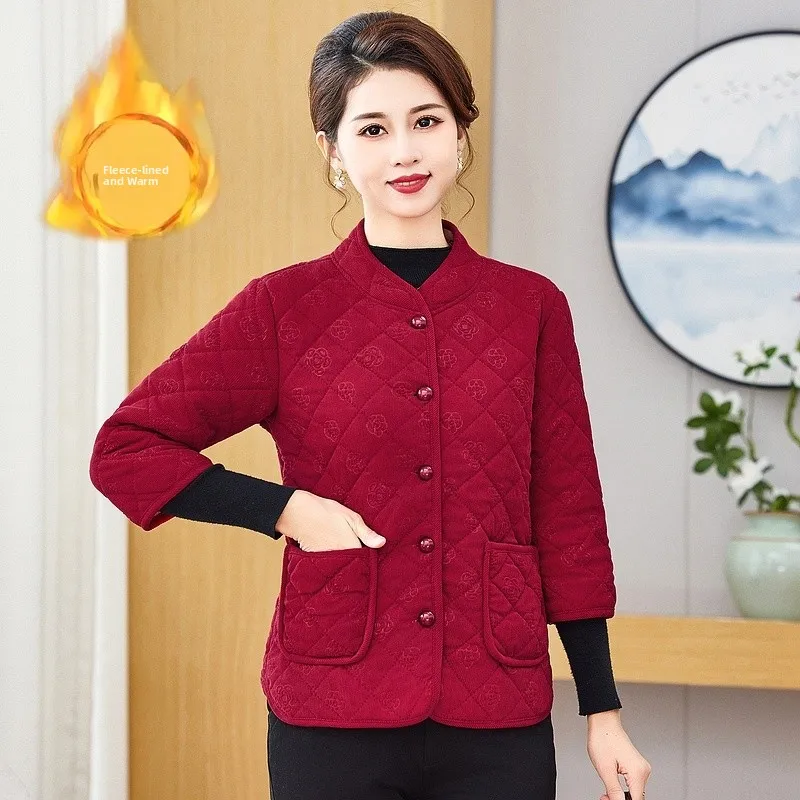 

Faionable ort Svel Jaet для женщин Thiened Осенне-зимняя одежда Теплый хлопковый жилет для среднего возраста и ли