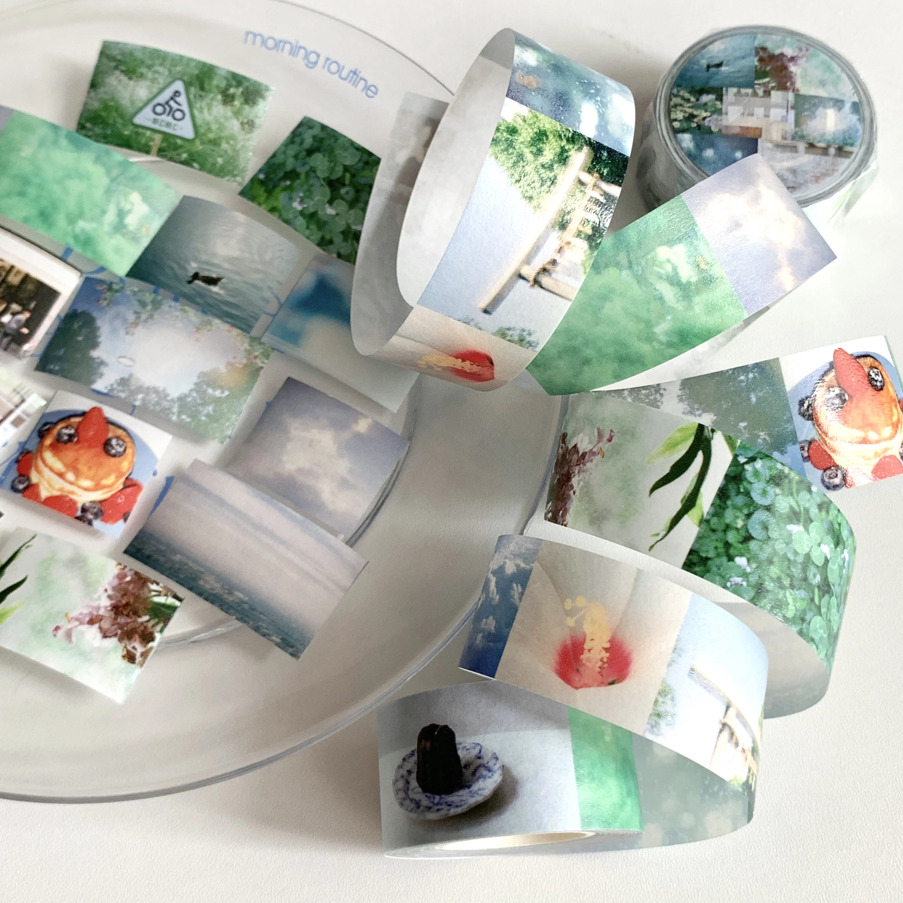 Lacreme Cream Pie Original Washi Tape, Collage Decoration Cute Journal Lattice Base