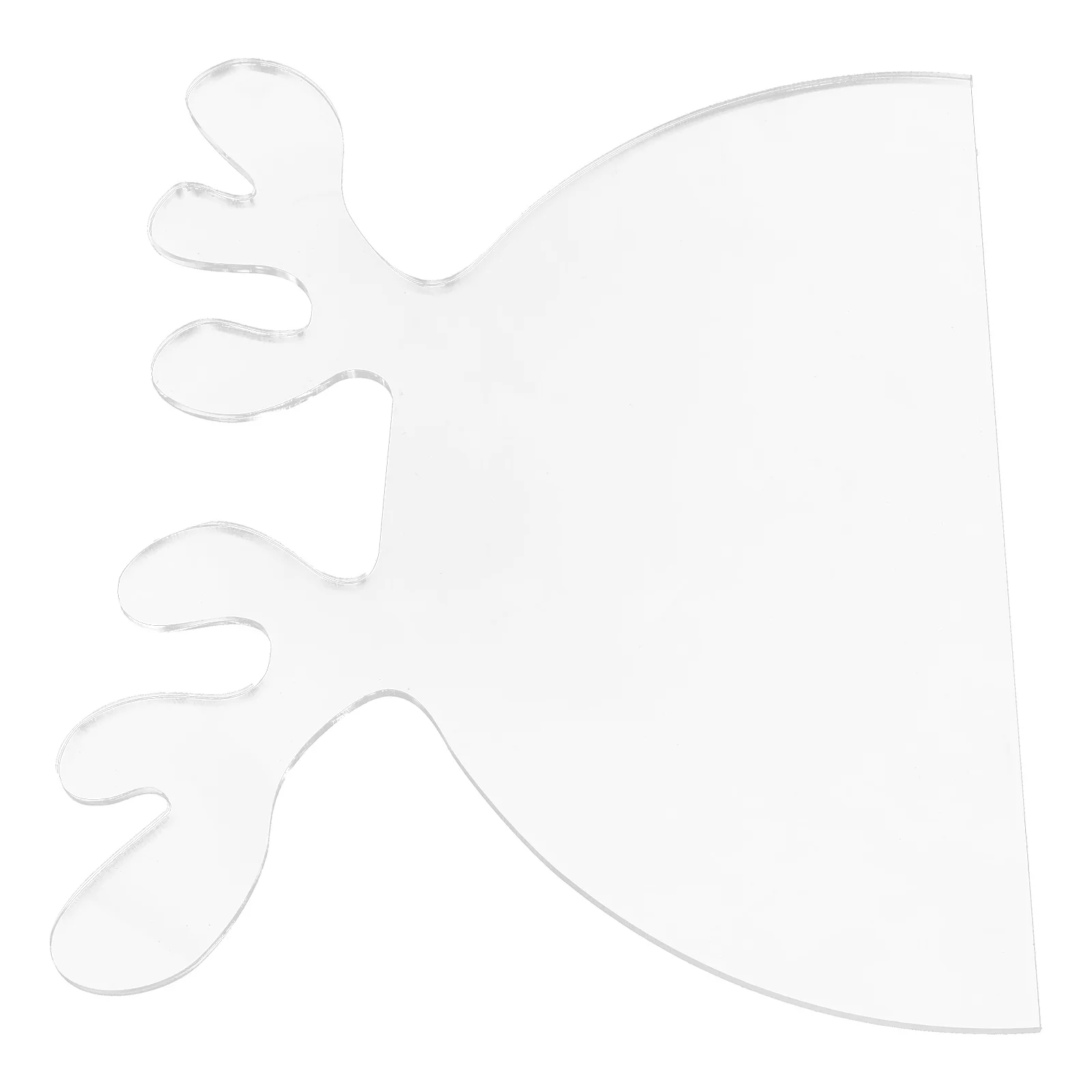 

Transparent Acrylic Charcuterie Board Handle Template Cutting Guide for Woodworking Router Template
