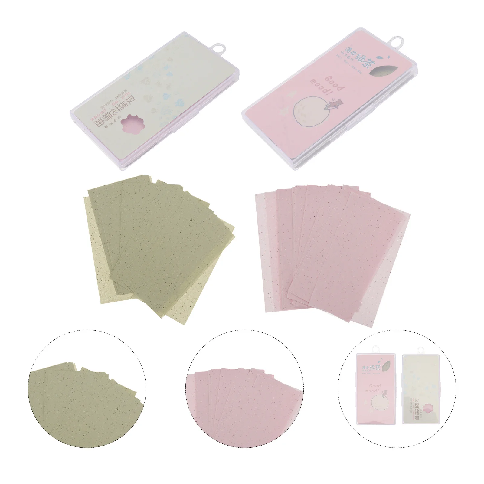 2 قطعة أوراق النشاف رقيقة جدا على الوجهين الأنسجة الوجهين للتحكم في الجلد الدهني الوجه T منطقة النفط امتصاص ورقة