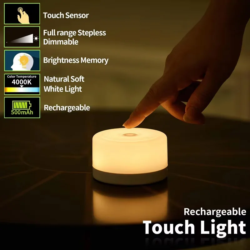 

Dimmable LED Night Light Touch Sensor Night Light USB Rechargeable LED Lamp For Children Kids Bedroom Baby Nursery Night Light