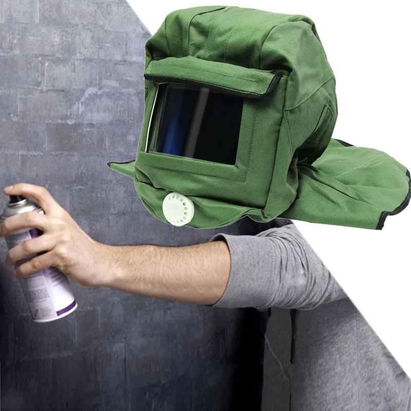 

BAAG-Canvas Sand Blasting Hood Cap Shawl Cap Sandblaster Mask Anti-Dust Hood Protective Gear Mask