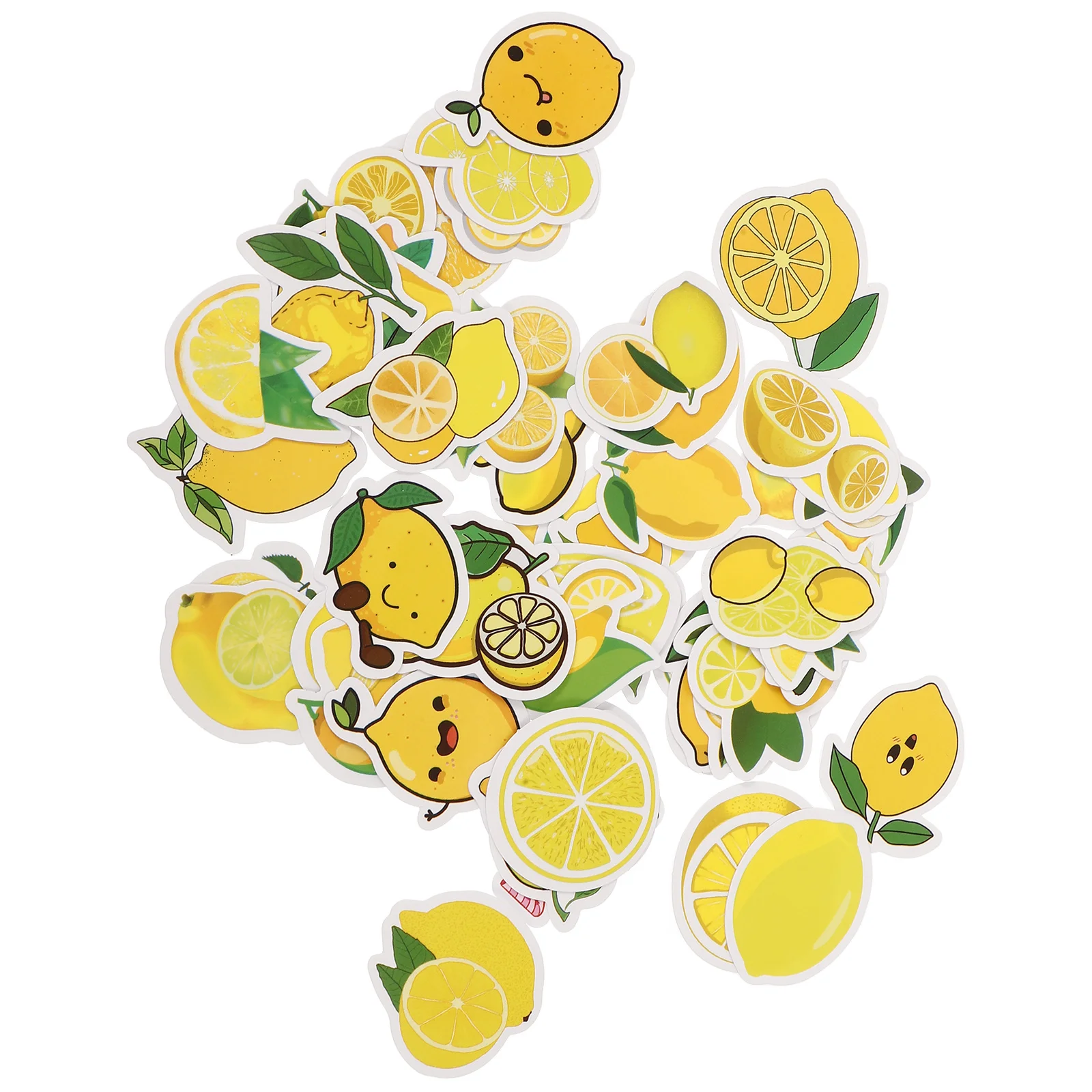 50 قطعة ملصقات الليمون لطيف الكرتون مائي لأجهزة الكمبيوتر المحمول حقيبة دفتر القصاصات Diy بها بنفسك ملصقات الزخرفية السائبة الاطفال المراهقين المفضلة